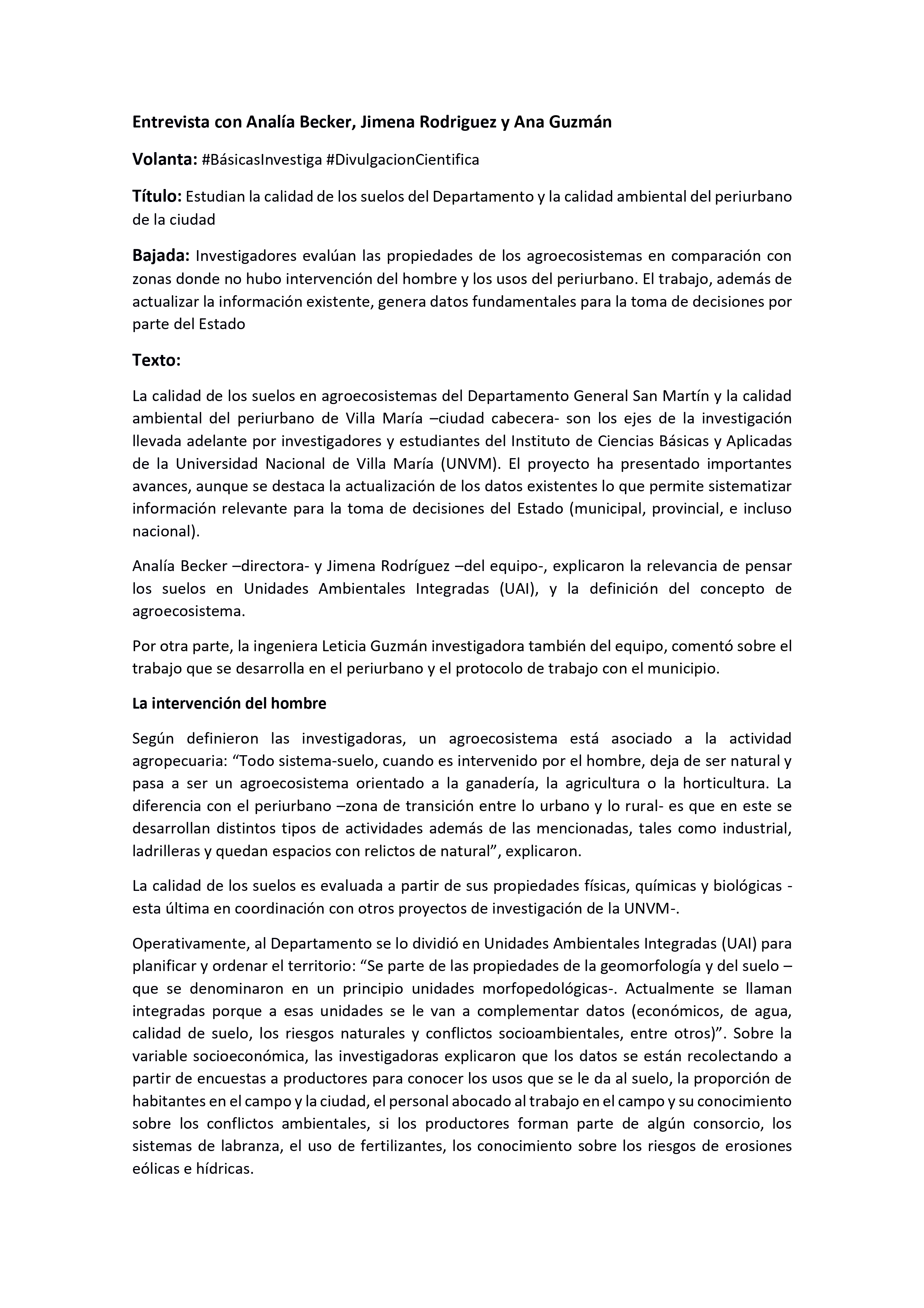 Página 1 de la Entrevista 03