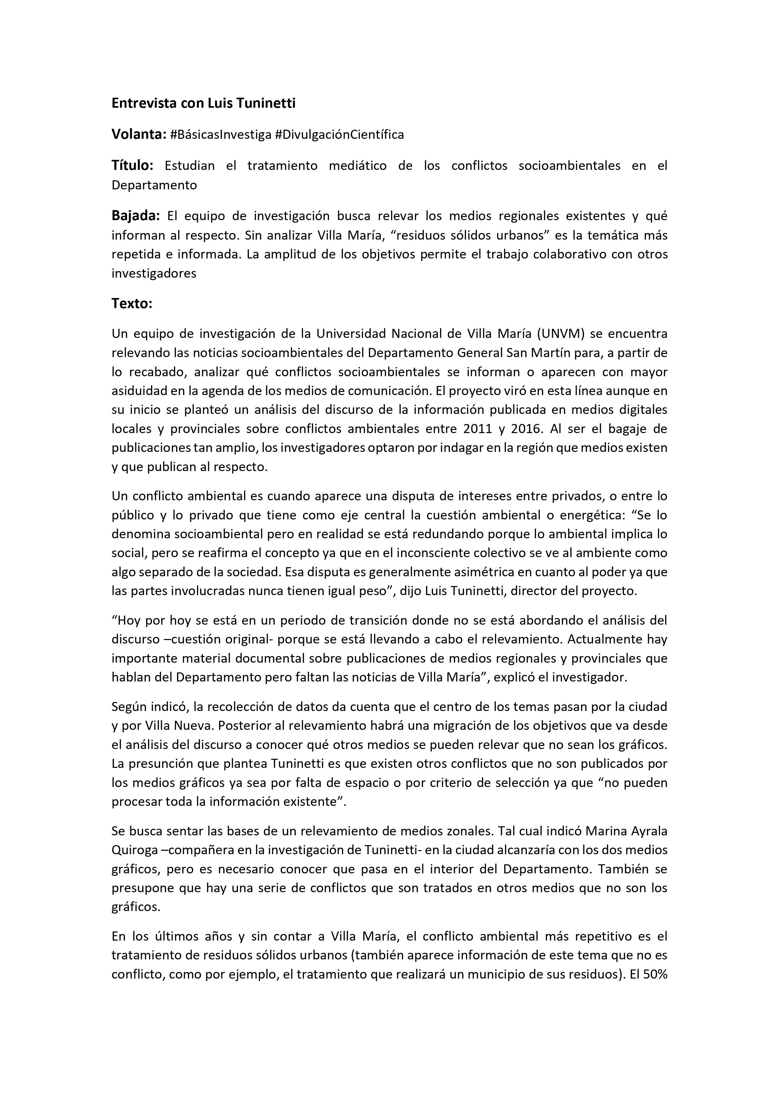 Página 1 de la Entrevista 22
