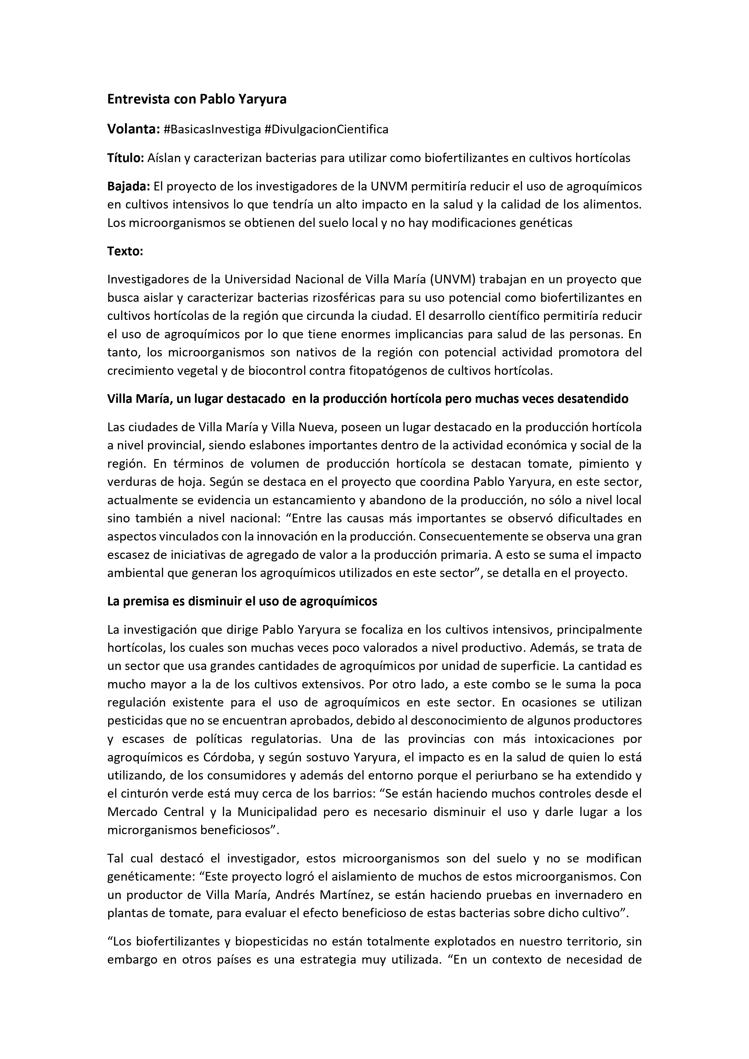 Página 1 de la Entrevista 30